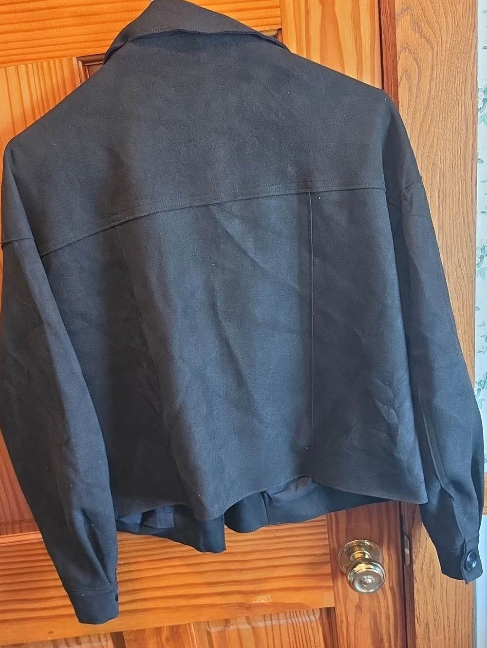 Pretty Garden Black Women's Button-Front Jacket